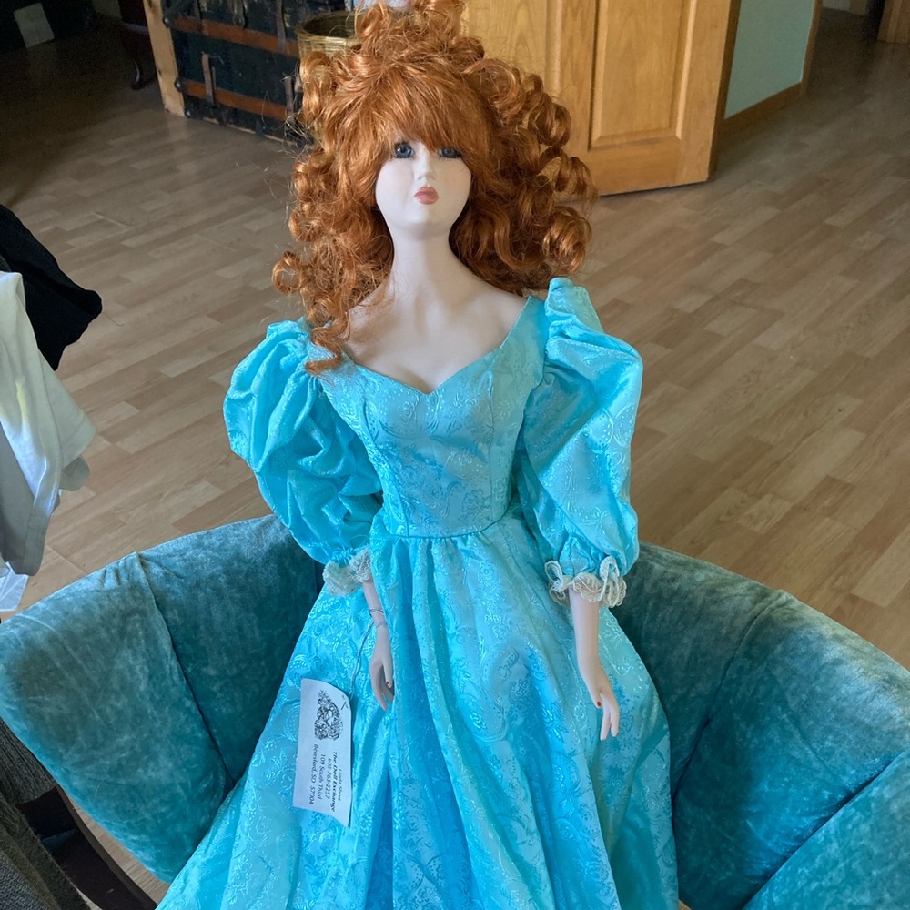 Vintage 1985 all porcelain doll by Vicki original molds. Beautiful stunning